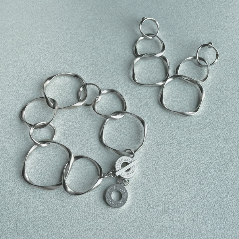 DIVA Armband - Matt versilbert