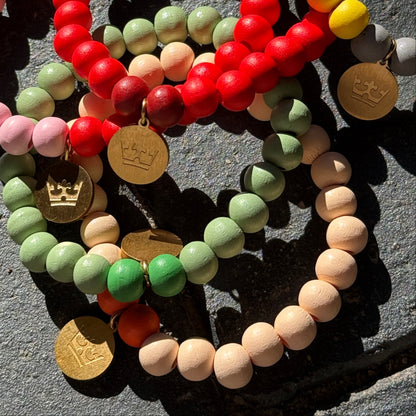 Woodmood Armband - Nude Orange Matt Gold