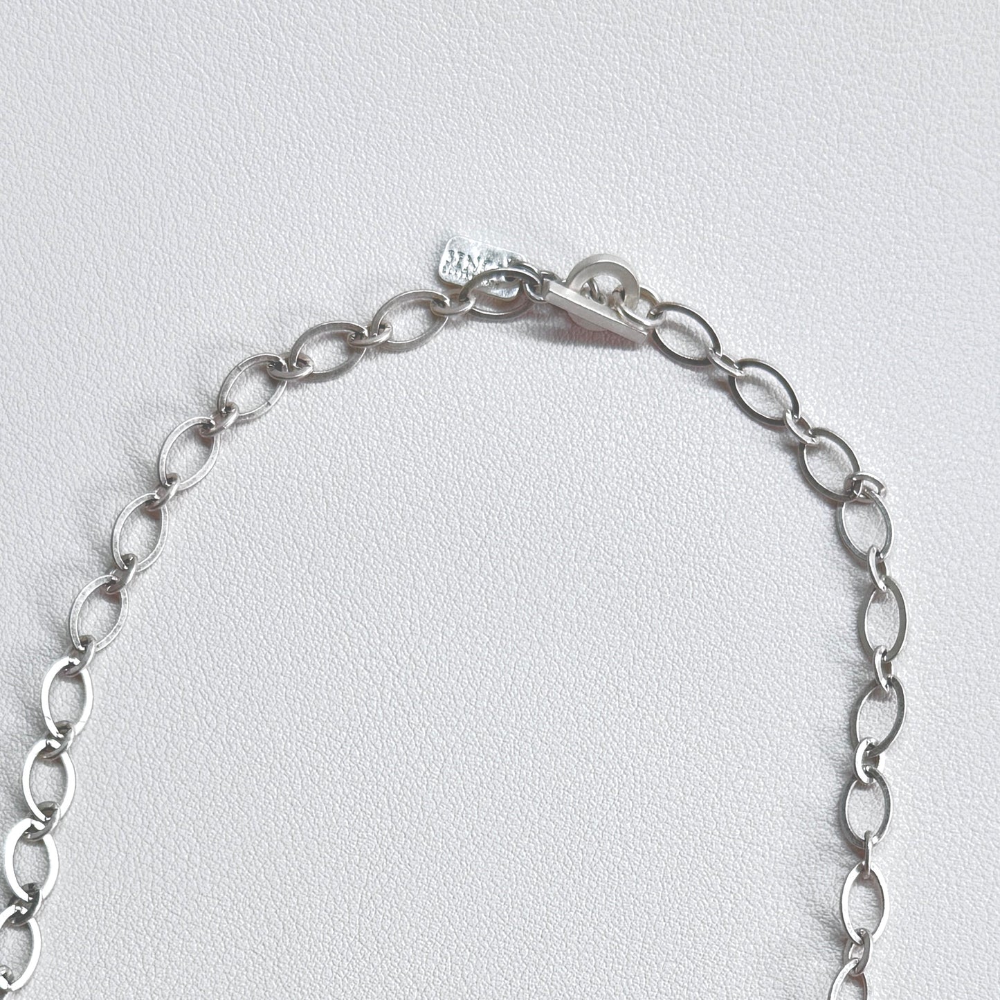 New Diamond Cut  Halskette - Matt versilbert 90 CM