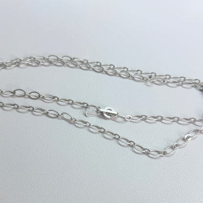 New Diamond Cut  Halskette - Matt versilbert 90 CM