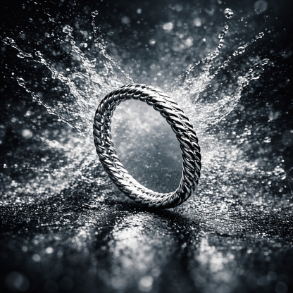 Amelie Ring - Matt versilbert Gr. 56 