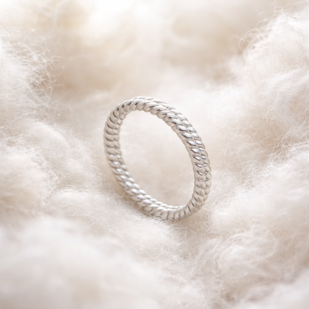 Amelie Ring - Matt versilbert Gr. 56 