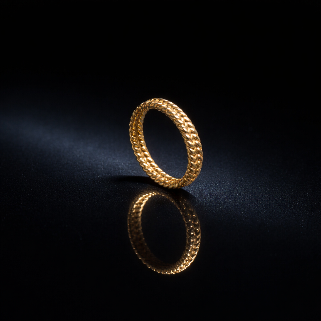 Amelie Ring - Matte gold plated size 9