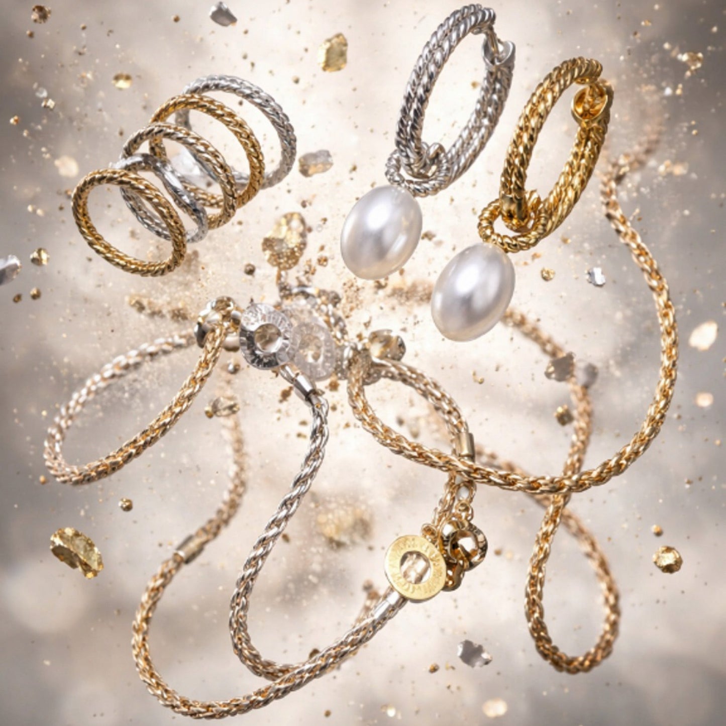 Amelie Ring - Matte gold plated size 9