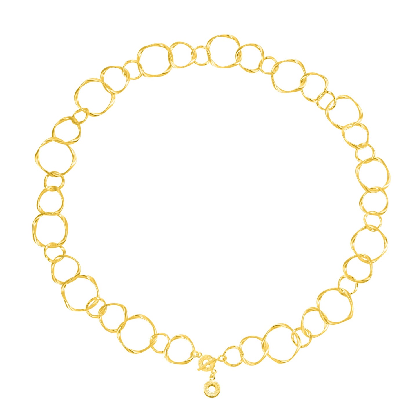 DIVA Halskette - Matt vergoldet – 82 cm