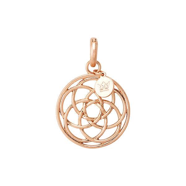 Essentials Viking Knot charm matt rose gold plated