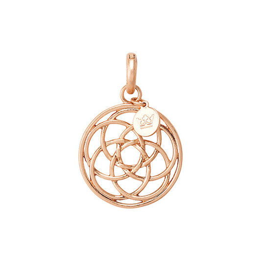 Essentials Viking Knot charm matt rose gold plated