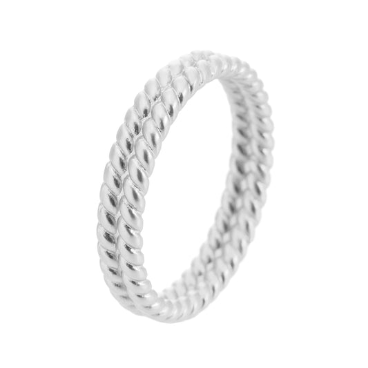 Amelie Ring - Matt versilbert Gr. 54 