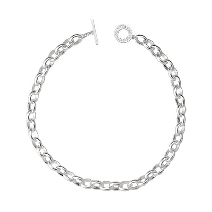 Essentials Everyday Halskette matt versilbert – 46 CM