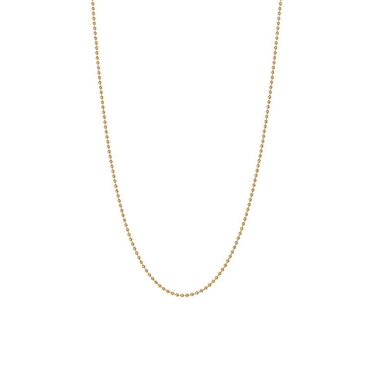 Essentials Beads Halskette matt vergoldet - 90 CM