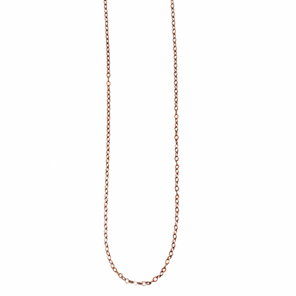 Diamond Cut  Halskette - Matt Roségold vergoldet 90 CM