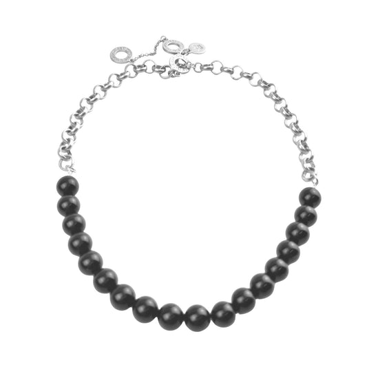 Berry Halskette - schwarzer Achat 