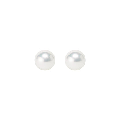 Essentials Joy ear studs Mother of Pearl matt gold plated