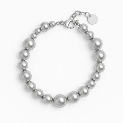 Dotti bracelet matt silver plated