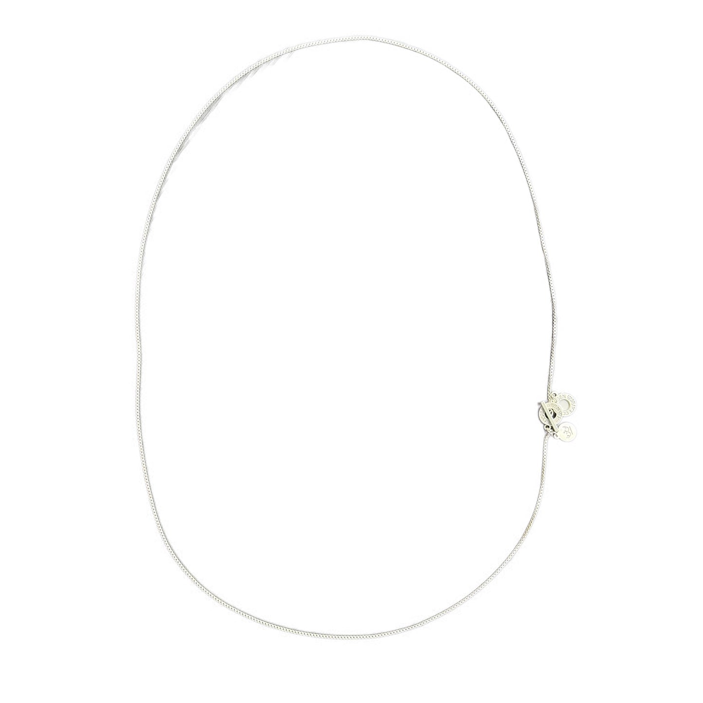 Essentials Venezia Halskette - Matt versilbert – 90 CM 