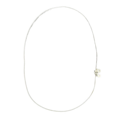 Essentials Venezia Halskette - Matt versilbert – 90 CM 