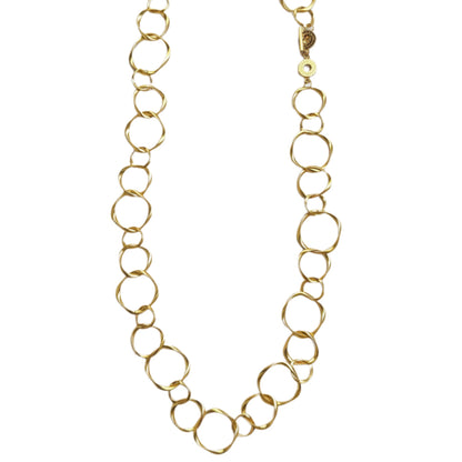 DIVA Halskette - Matt vergoldet – 82 cm