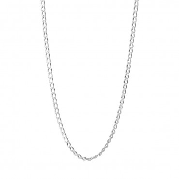 Seneca Long Necklace - matt silver