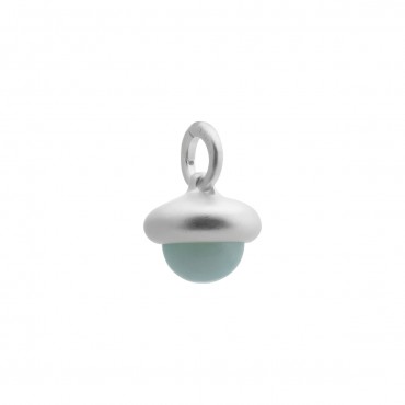 Beacon charm with aquamarine in silver