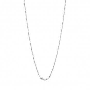 Serenity long necklace in silver