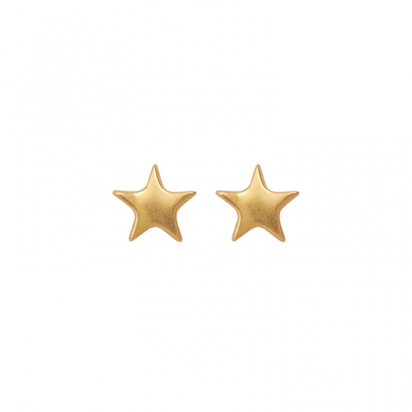 The Soul  Ear Studs in Plated Gold